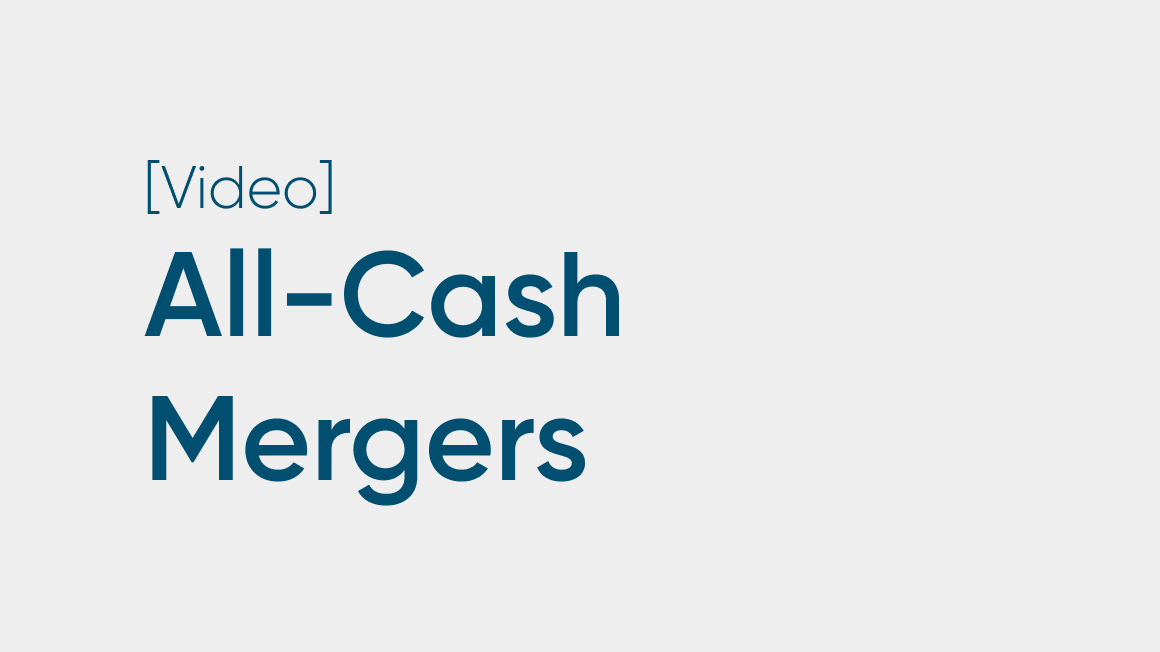 All Cash Mergers Explained