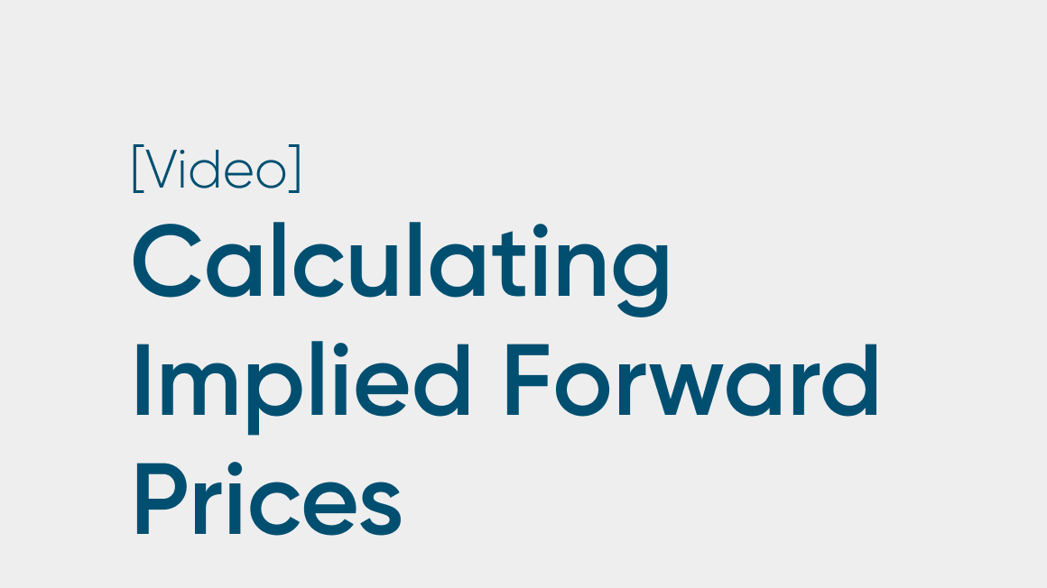 Calculating Implied Forward Prices