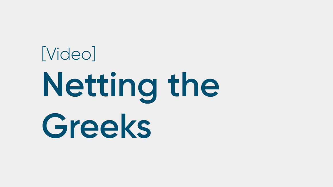 Netting the Greeks