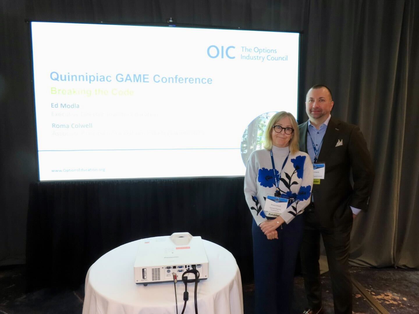 Ed Modla and Roma Colwell Presenting Breaking the Code at GAME Forum